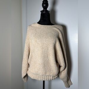 Kaisely Off-the-Shoulder Cream Sweater
